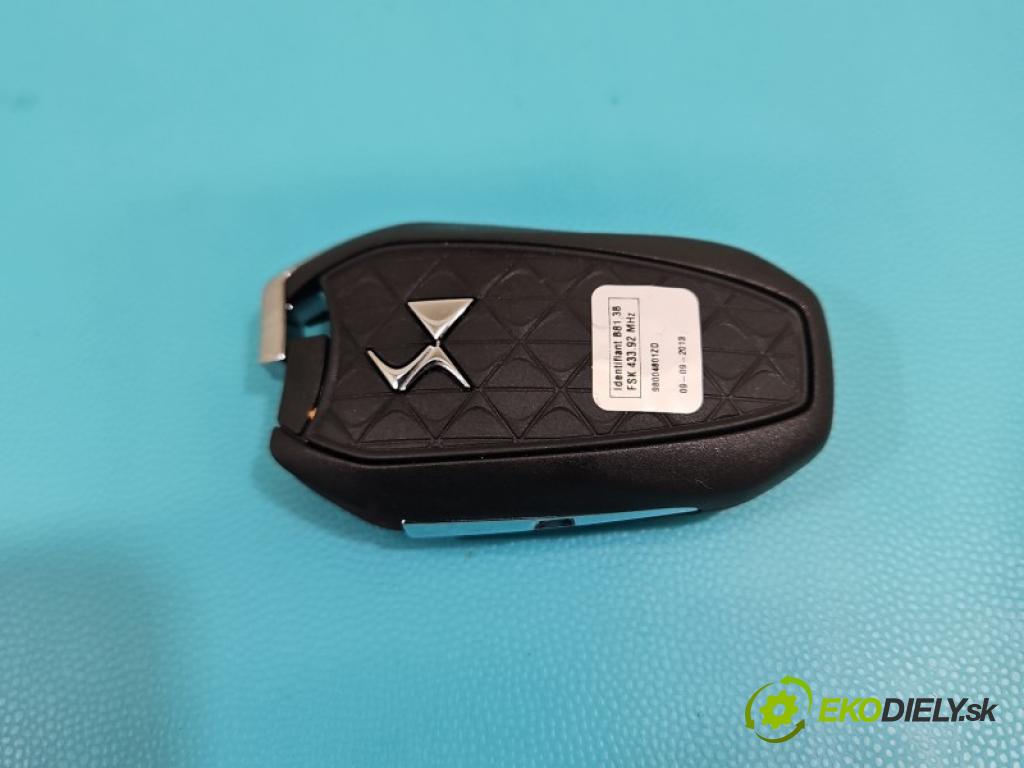 Citroen DS5 2011-2015 1.6 THP 156 hp automatic 115 kW 1598 cm3 5- dálkové klíč: 98004801ZD