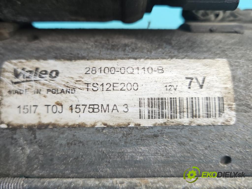 Toyota Aygo II 2014-2022 1.0 vvti 69KM manual 51 kW 998 cm3 5- štartér 28100-0Q11Q-B (Štartér)