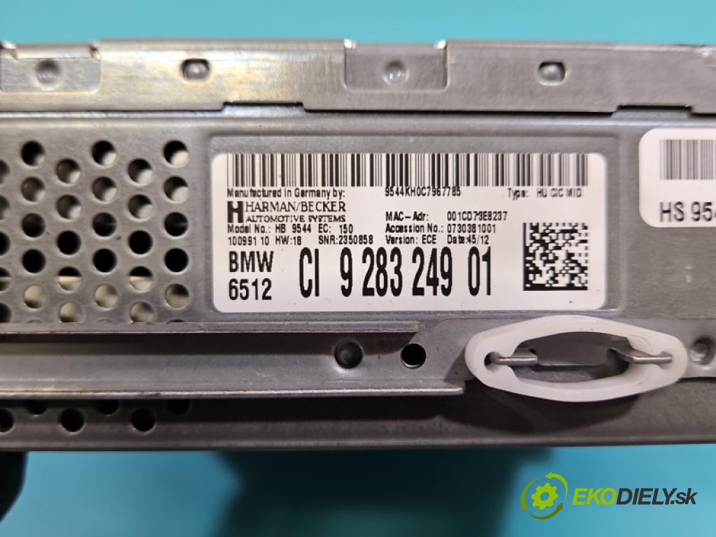 Bmw X1 E84 2009-2015 2.0d 184 hp automatic 135 kW 1995 cm3 5- Radio továrna: 928324901
