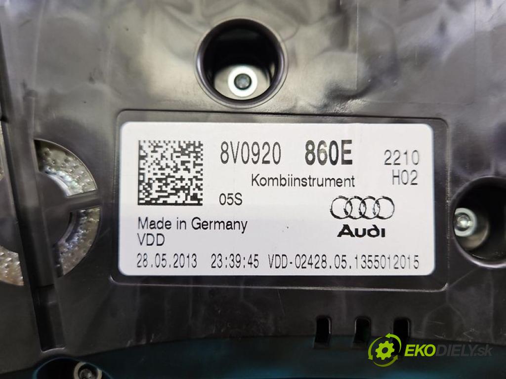 Audi A3 8V 2013-2020 1.4 TFSI 122 hp automatic 90 kW 1395 cm3 5- Přístrojová deska 8V0920860E (Přístrojová deska)