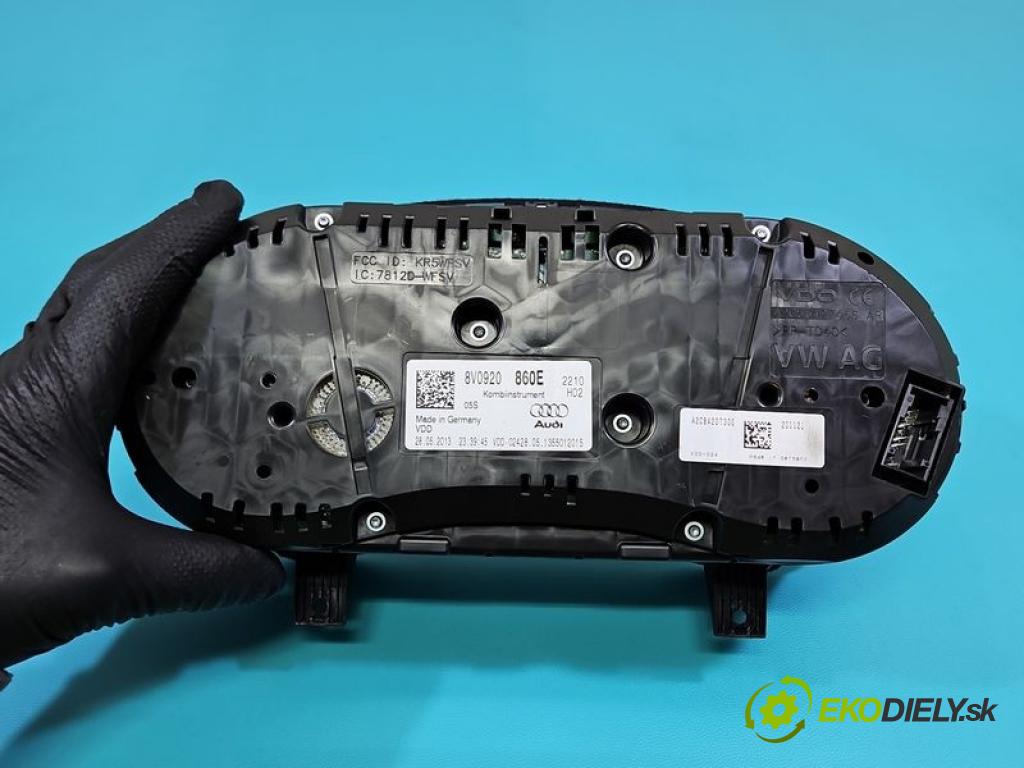 Audi A3 8V 2013-2020 1.4 TFSI 122 hp automatic 90 kW 1395 cm3 5- Přístrojová deska 8V0920860E (Přístrojová deska)