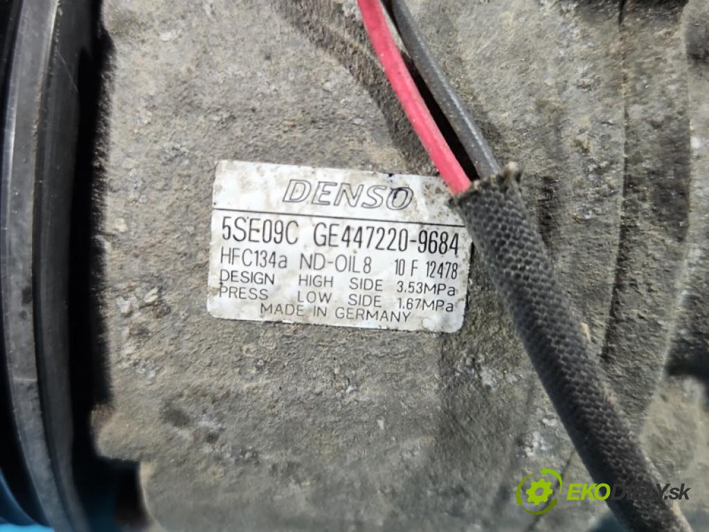 Mitsubishi Colt Z30 VI 2004-2012 1.3 16V 95 hp manual 70 kW 1332 cm3 3- Kompresor: klíma 447220-9684 (Kompresor klimatizace)