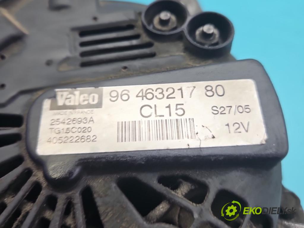 Peugeot 407 1.6 hdi 109 HP manual 80 kW 1560 cm3 4- Alternator 9646321780 (Alternátor)