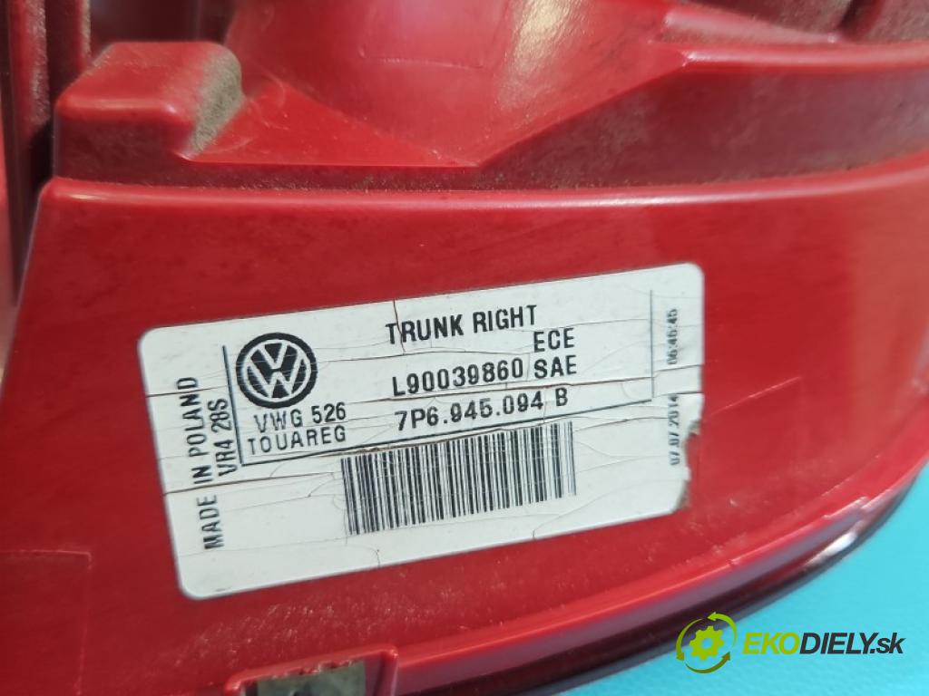 Vw Touareg II 2010-2018 3.0 tdi 245KM automatic 180 kW 2967 cm3 5- svetlo / reflektor zadné pravé kufrové dvere 7P6945094B