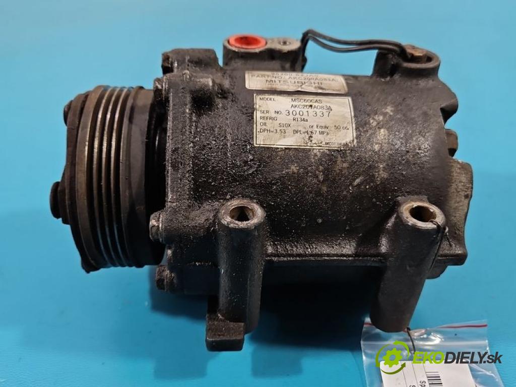 Suzuki Swift Mk6 2005-2010 1.5 16V 102 hp manual 75 kW 1490 cm3 3- Kompresor: klíma 95200-62JA0 (Kompresor klimatizace)