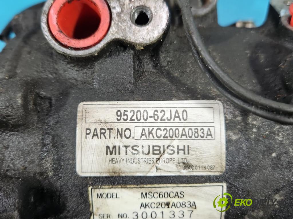 Suzuki Swift Mk6 2005-2010 1.5 16V 102 hp manual 75 kW 1490 cm3 3- Kompresor: klíma 95200-62JA0 (Kompresor klimatizace)
