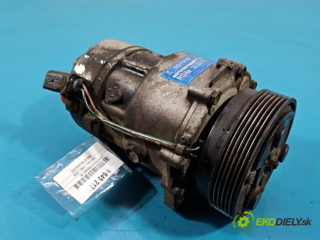 Seat Leon I 1999-2005 1.6 16V 105 HP manual 77 kW 1598 cm3 5- Kompresor: klimatizácie 1J0820803K (Kompresor klimatizácie)