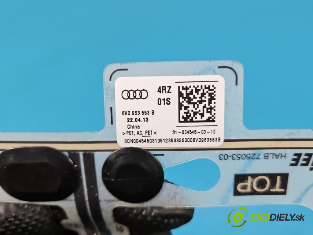 Audi A3 8V 2013-2020 1.4 TFSI 122 hp automatic 90 kW 1395 cm3 5- Senzory: 8V0963553B