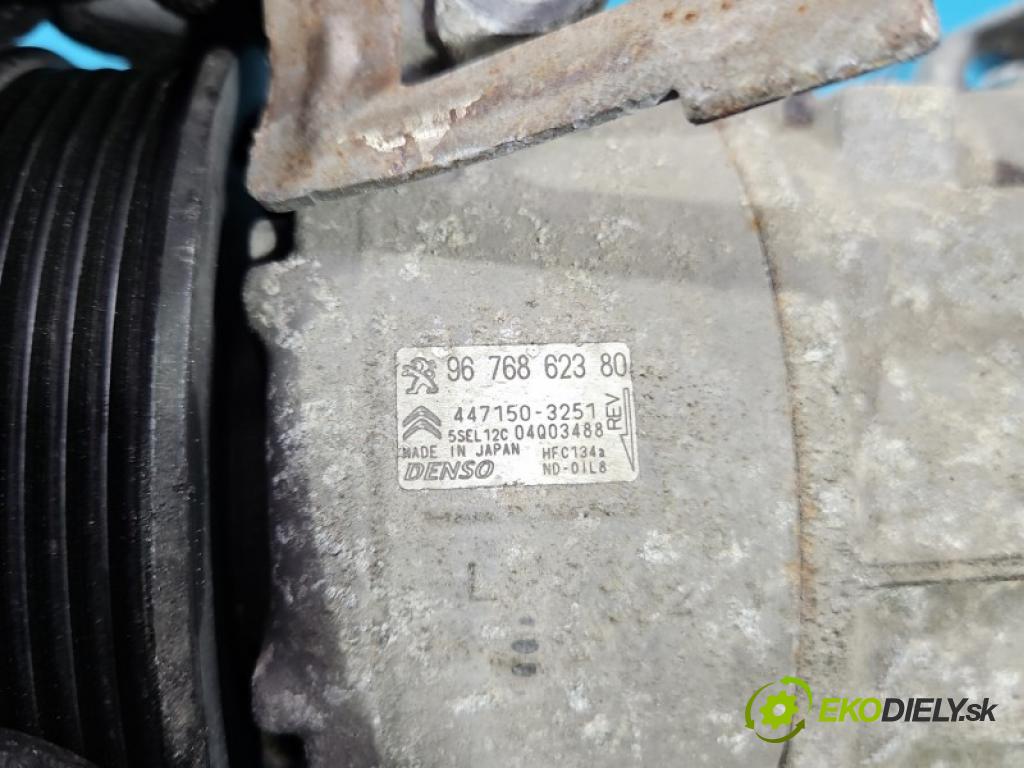 Citroen DS5 2011-2015 1.6 THP 156 HP automatic 115 kW 1598 cm3 5- Kompresor: klimatizácie 9676862380 (Kompresor klimatizácie)