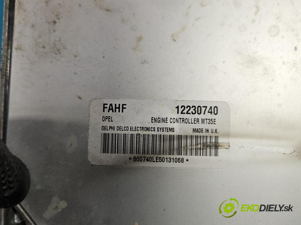 Opel Astra III 2004-2014 1.6 16V Z16XEP 105 HP manual 77 kW 1598 cm3 5- riadiaca jednotka motora 12230740