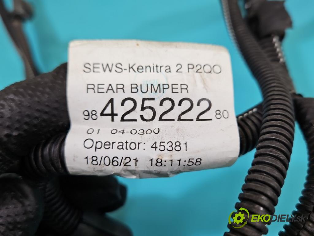 Opel Mokka B 2020- 1.2 T 131 HP manual 96 kW 1199 cm3 5- Zväzok: nárazník zadné 9842522280