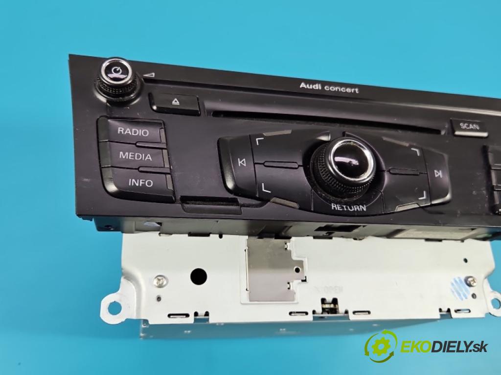 Audi A4 B8 2007-2015 1.8 TFSI 160 HP manual 118 kW 1798 cm3 5- Radio originál 8T1035186C