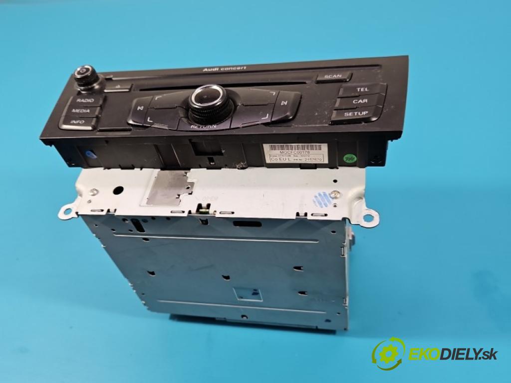 Audi A4 B8 2007-2015 1.8 TFSI 160 HP manual 118 kW 1798 cm3 5- Radio originál 8T1035186C