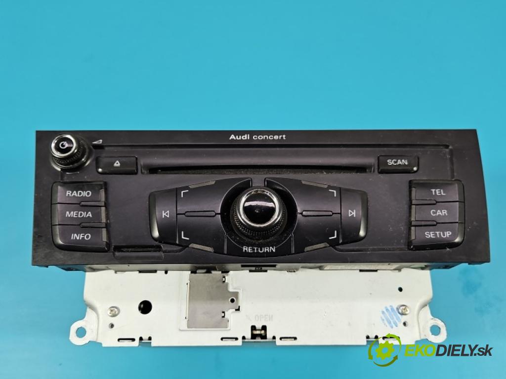 Audi A4 B8 2007-2015 1.8 TFSI 160 HP manual 118 kW 1798 cm3 5- Radio originál 8T1035186C