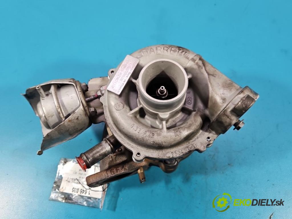 Ford Focus Mk2 2004-2011 1.6 tdci 109 HP manual 80 kW 1560 cm3 5- turbodúchadlo, turbo 753420-3 (Turbodúchadlo (kompletné))