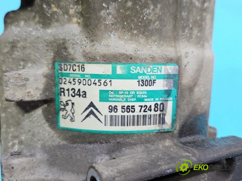 Peugeot 407 2.0 16V 136 HP manual 100 kW 1997 cm3 5- Kompresor: klimatizácie 9656572480 (Kompresor klimatizácie)