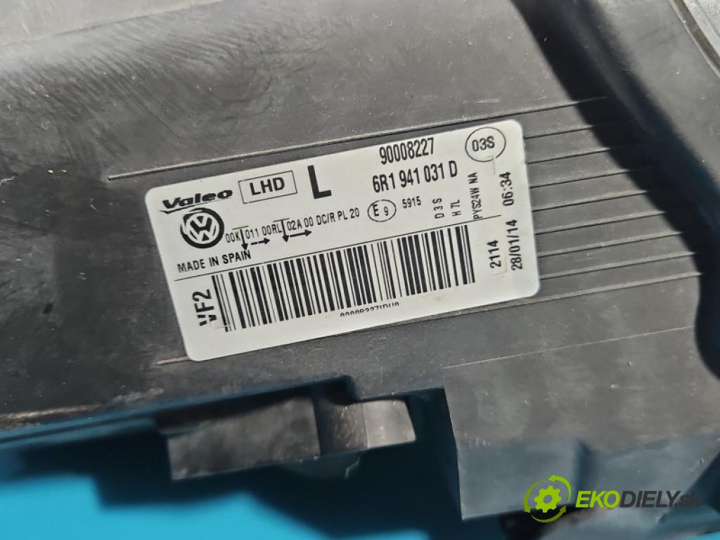Vw Polo V 6R 2009-2017 1.2 TSI 105 HP manual 77 kW 1197 cm3 5- Reflektor: ľavý 6R1941031D (Kľučka dverí ostatné)
