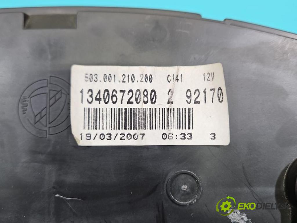 Fiat Ducato III 2006-2014 2.3 jtd 120 hp manual 88 kW 2287 cm3 5- Přístrojová deska 1340672080 (Přístrojová deska)