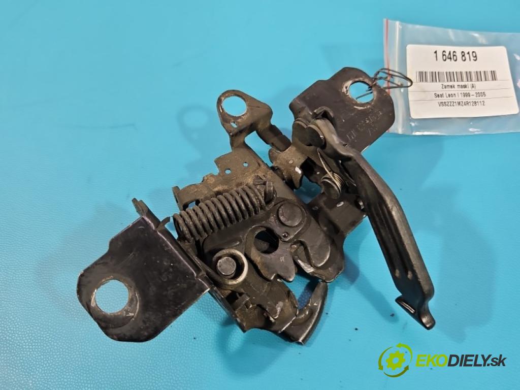 Seat Leon I 1999-2005 1.6 16V 105 hp manual 77 kW 1598 cm3 5- zámek kapoty 1M0823503J