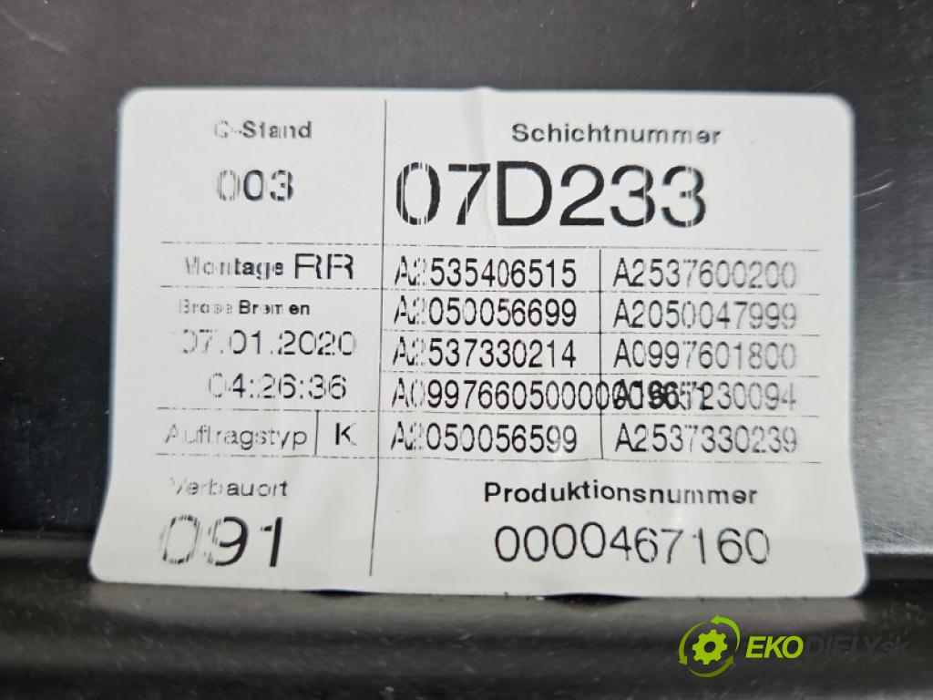 Mercedes GLC coupe X253 2015-2022 3.0 V6 automatic 287 kW 2996 cm3 5- mechanismus stahování zadní pravý A2535406515