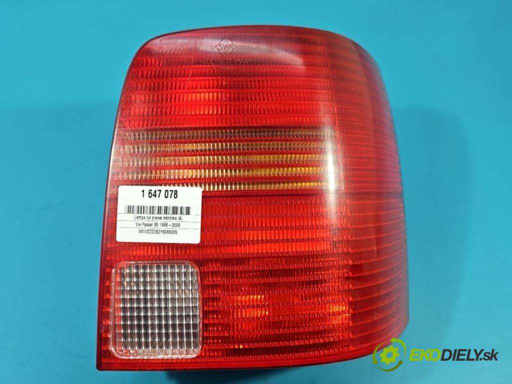 Vw Passat B5 1995-2005 1.8 T 150 hp manual 110 kW 1781 cm3 5- světlo zadní pravé blatník: 3B9945112F