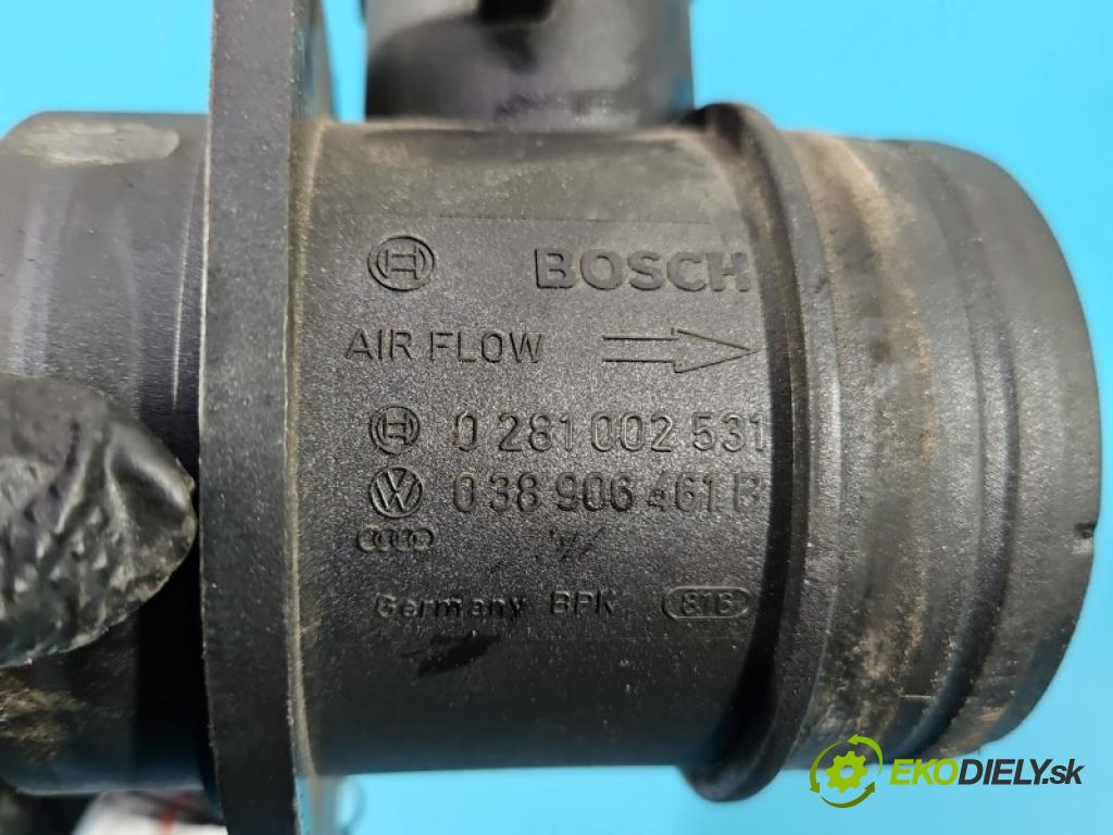 Vw Passat B5 1995-2005 1.8 T 150 HP manual 110 kW 1781 cm3 5- průtokoměr: 0281002531 (Váha vzduchu)