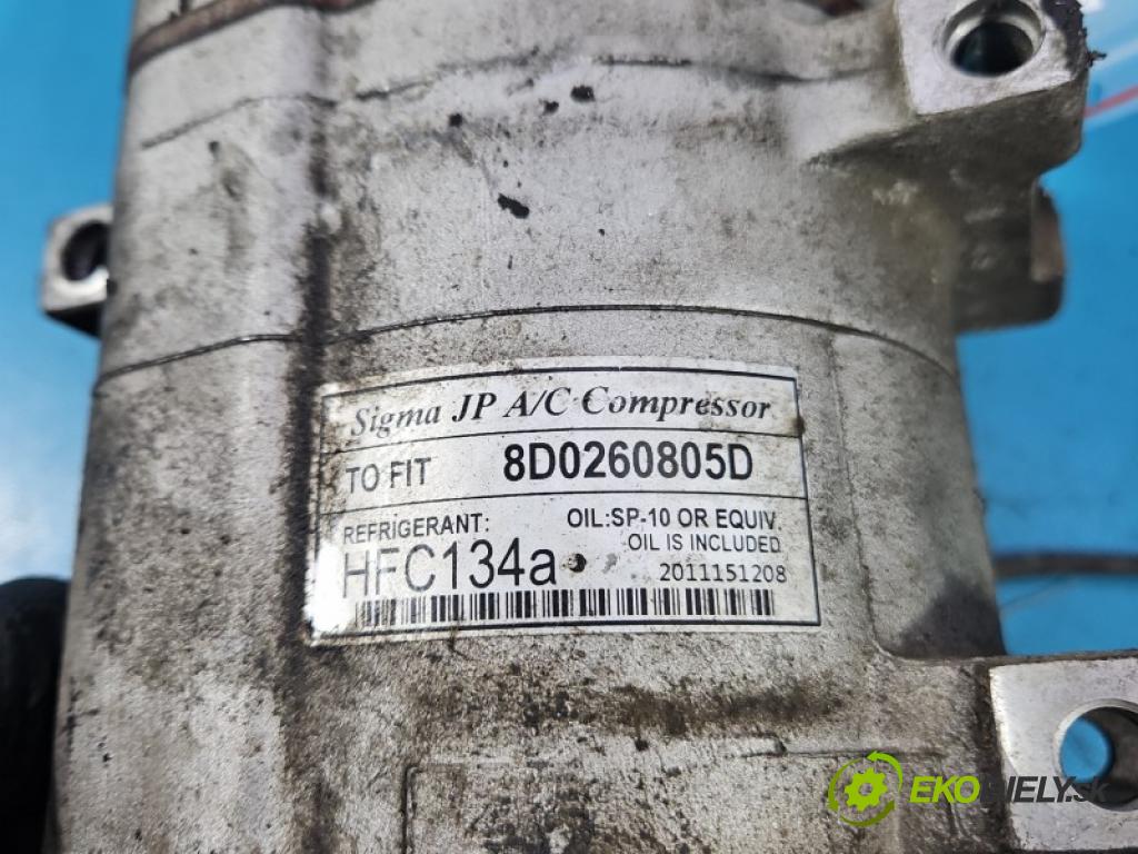 Vw Passat B5 1995-2005 1.8 T 150 hp manual 110 kW 1781 cm3 5- Kompresor: klíma 8D0260805D (Kompresor klimatizace)