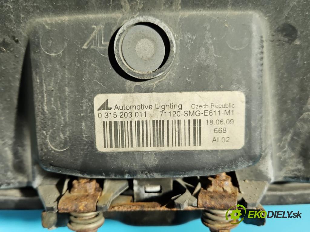 Honda Civic VIII 2006-2011 1.8 16V 140 hp manual 103 kW 1799 cm3 5- mřížka 71120-SMG-E611-M1