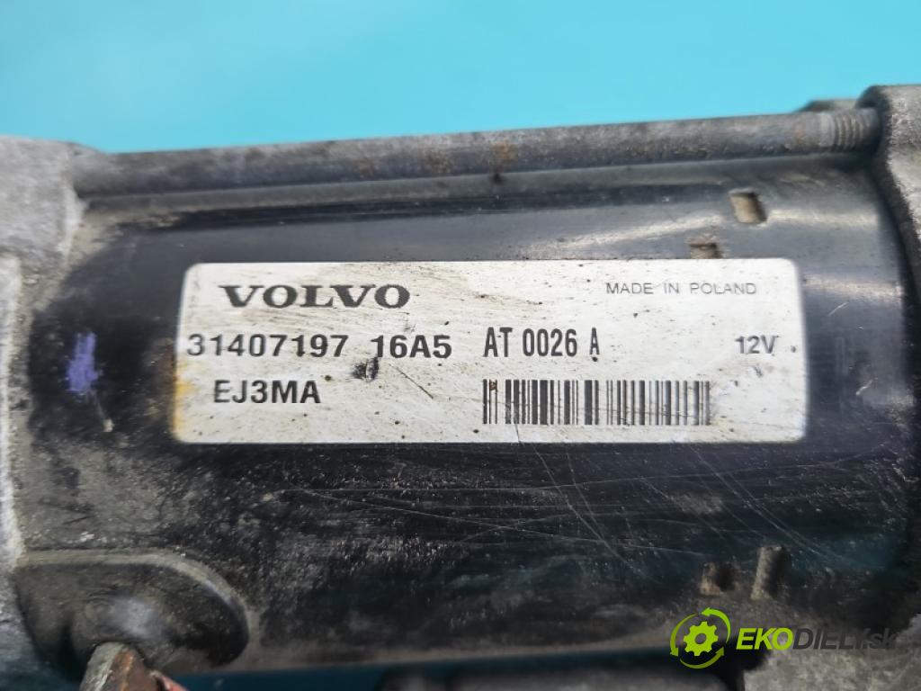 Volvo S60 II 2010-2018 2.0 T 241KM automatic 177 kW 1999 cm3 4- štartér 31407197 (Štartér)