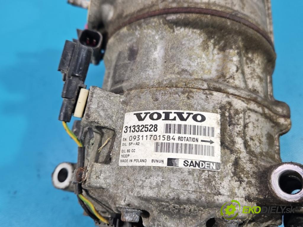 Volvo S60 II 2010-2018 2.0 T 241KM automatic 177 kW 1999 cm3 4- Kompresor: klíma 31332528 (Kompresor klimatizace)