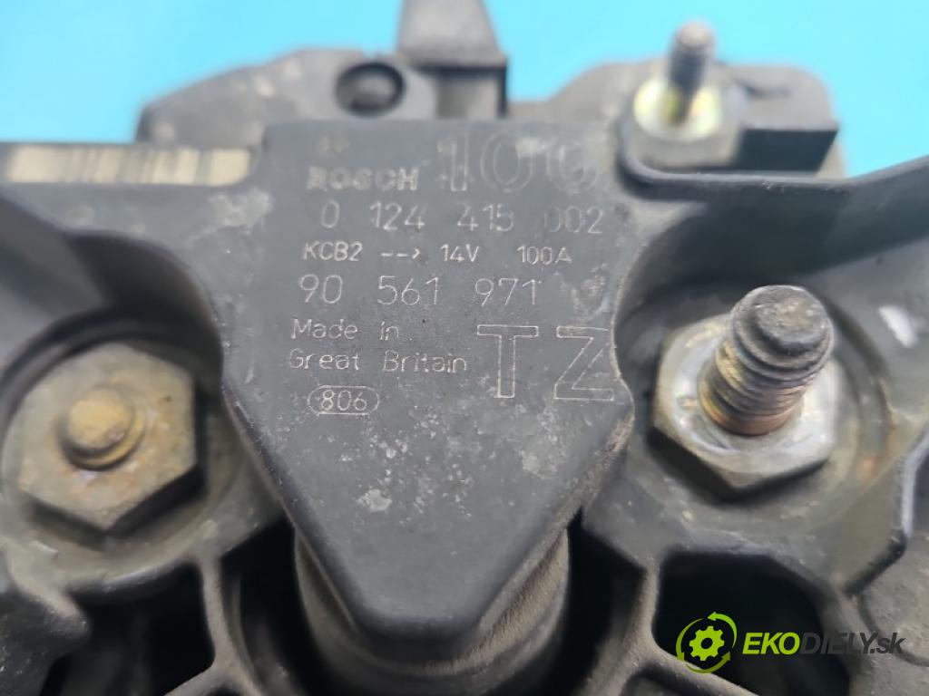 Opel Astra II 1998-2009 1.8 16V 125 HP manual 92 kW 1796 cm3 2- Alternator 90561971 (Alternátor)