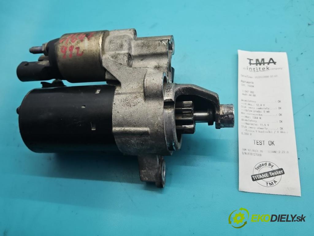 Audi A4 B8 2007-2015 1.8 TFSI 160 hp manual 118 kW 1798 cm3 5- startér: 0001107450 (Startér)