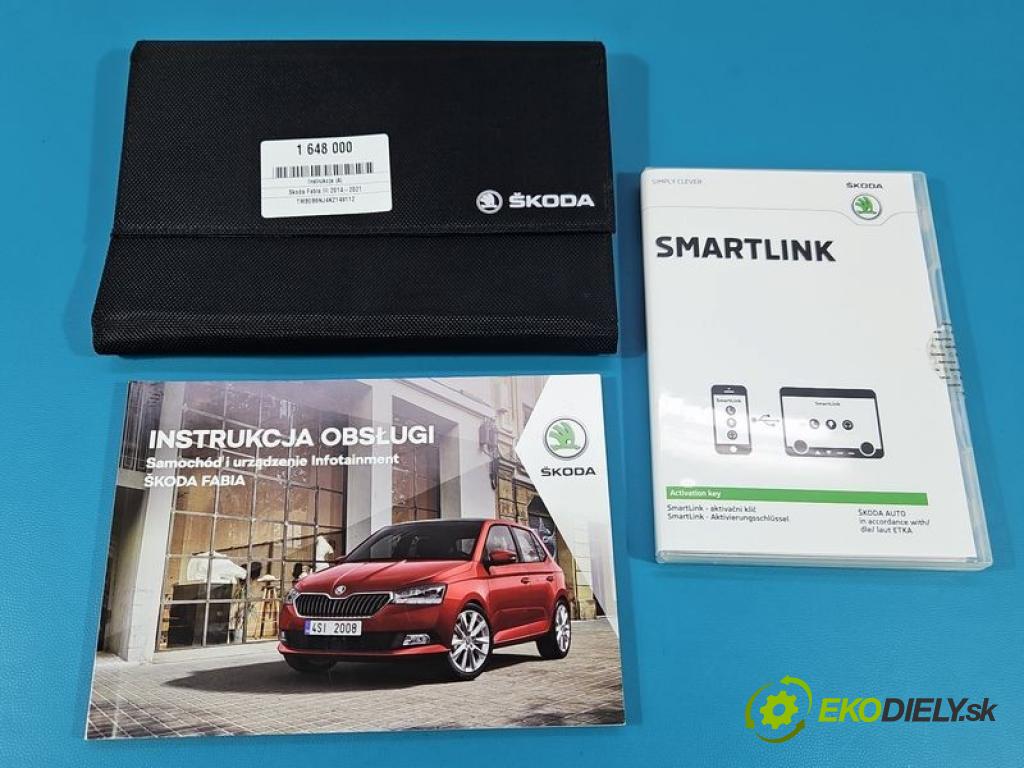 Skoda Fabia III 2014-2021 1.0 MPI CHY CHYB 75 hp manual 55 kW 999 cm3 5- Návod 