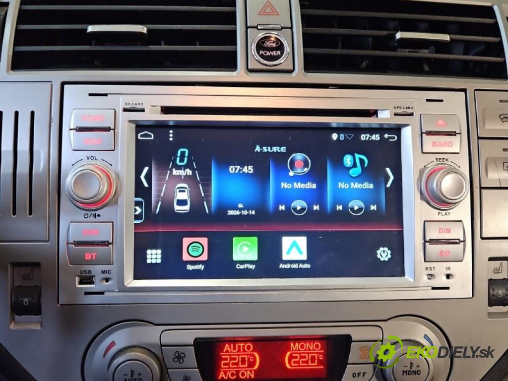 Ford Kuga Mk1 2008-2013 2.0 tdci 163 hp manual 120 kW 1997 cm3 5- Radio 