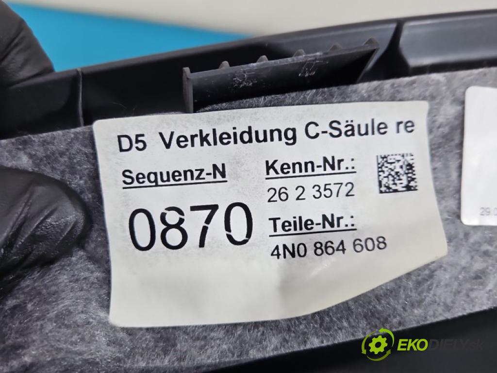 Audi A8 D5 2017-2026 3.0 TDi 286 HP automatic 210 kW 2967 cm3 4- kryt plast 4N0864608
