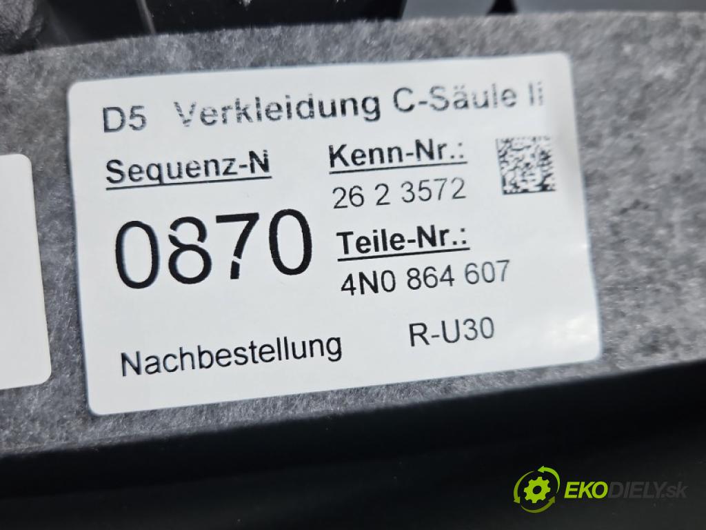 Audi A8 D5 2017-2026 3.0 TDi 286 HP automatic 210 kW 2967 cm3 4- kryt plast 4N0864607