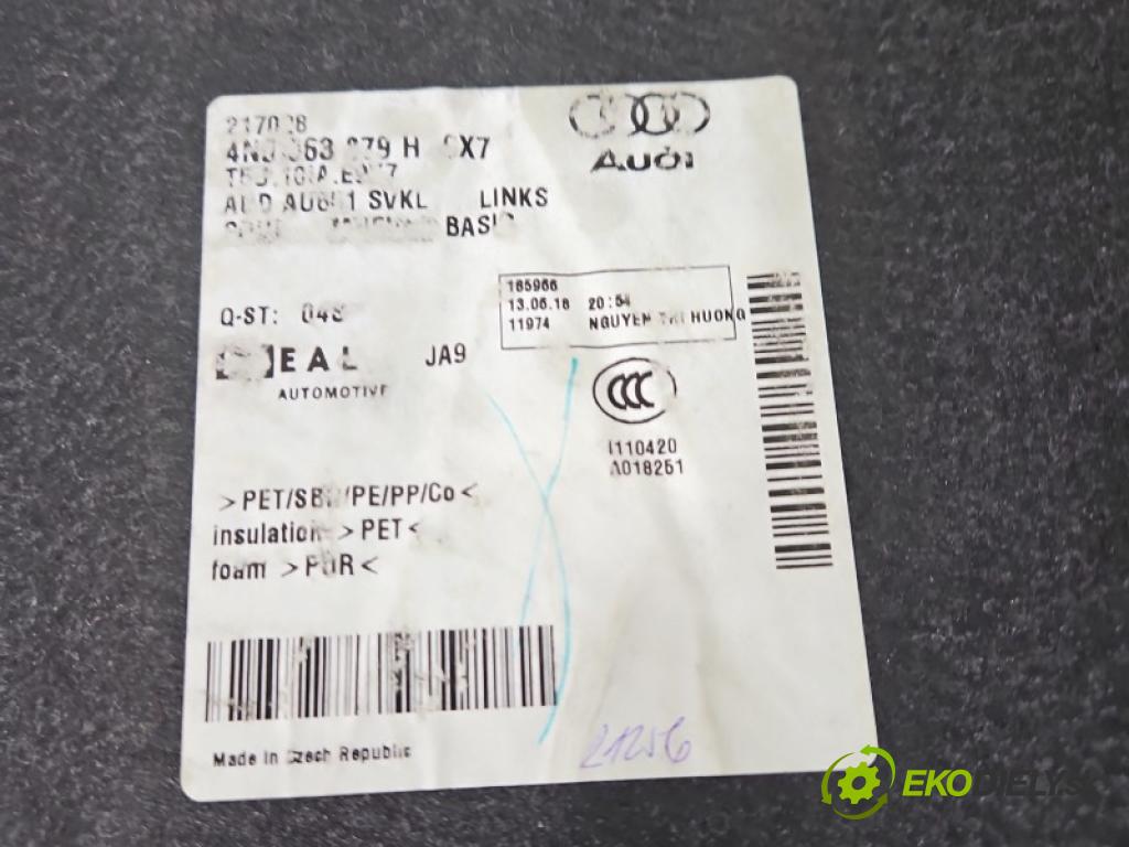 Audi A8 D5 2017-2026 3.0 TDi 286 HP automatic 210 kW 2967 cm3 4- Čalounictví: kufra: ľavé