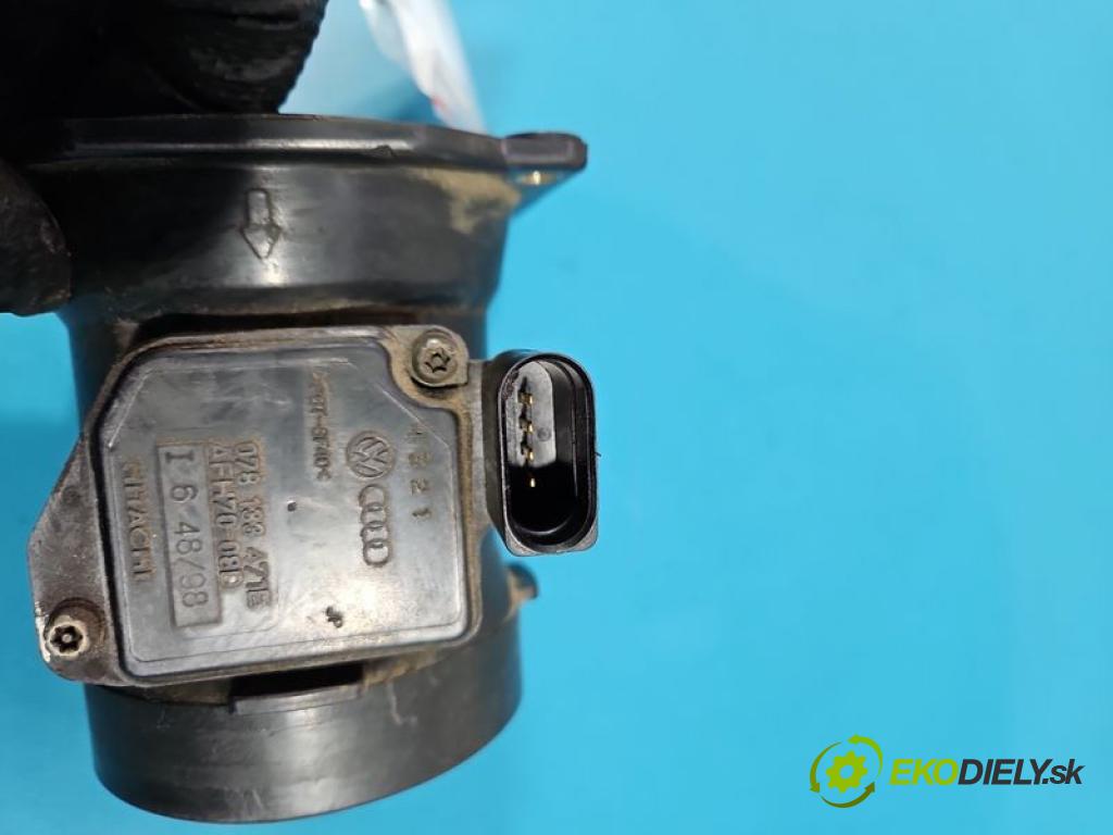 Audi A6 C5 1997-2004 2.4 V6 165 hp manual 121 kW 2393 cm3 4- váha vzduchu 078133471E (Snímač hmotnosti vzduchu)