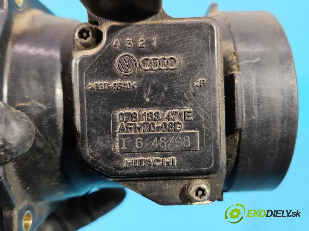 Audi A6 C5 1997-2004 2.4 V6 165 hp manual 121 kW 2393 cm3 4- váha vzduchu 078133471E (Snímač hmotnosti vzduchu)
