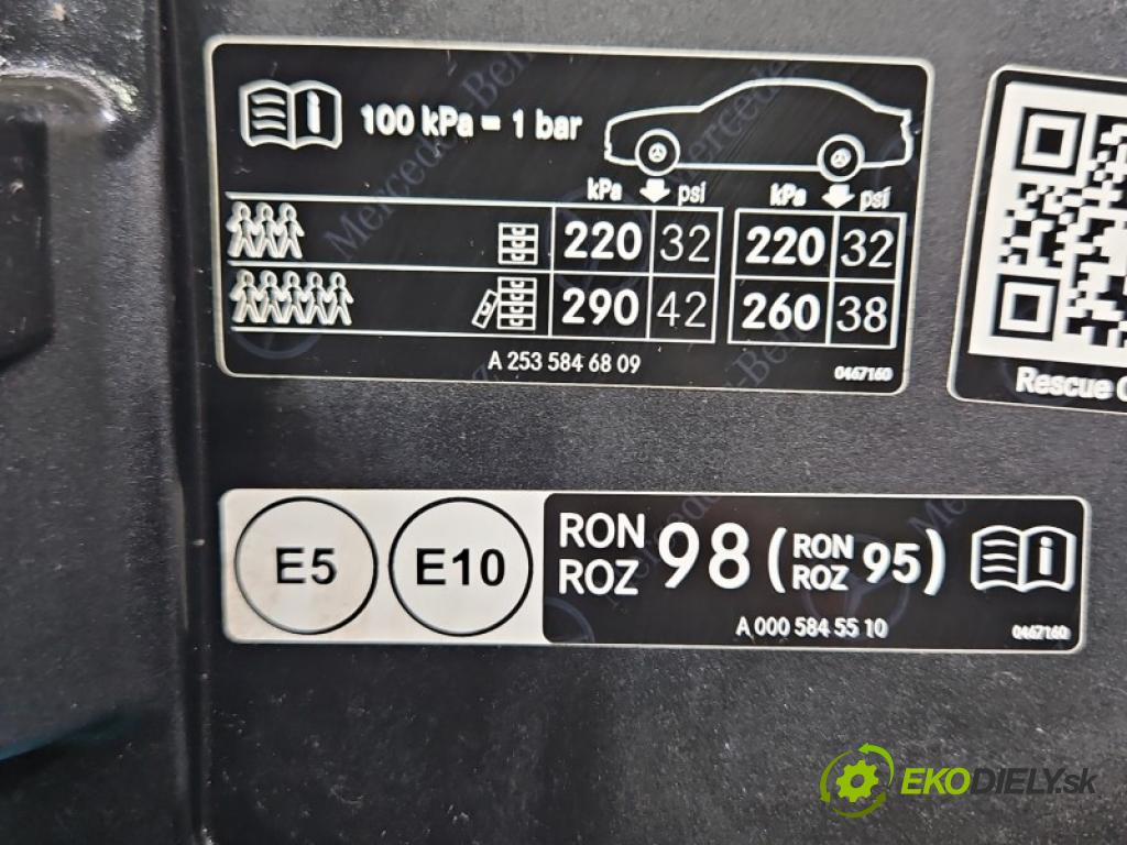 Mercedes GLC coupe X253 2015-2022 3.0 V6 automatic 287 kW 2996 cm3 5- Klapka nádrže palivo A2536305602 (Kľučka dverí ostatné)
