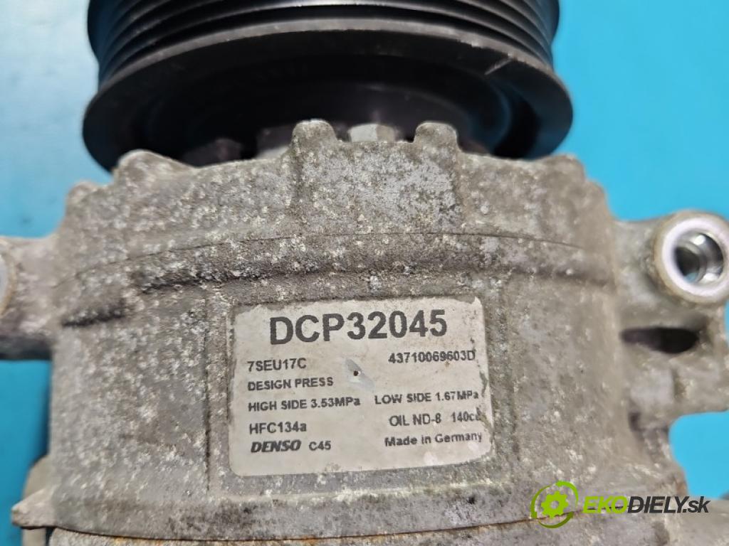 Audi A3 8P 2003-2012 1.6 8V 102 hp manual 75 kW 1585 cm3 3- Kompresor: klíma DPC32045 (Kompresor klimatizace)