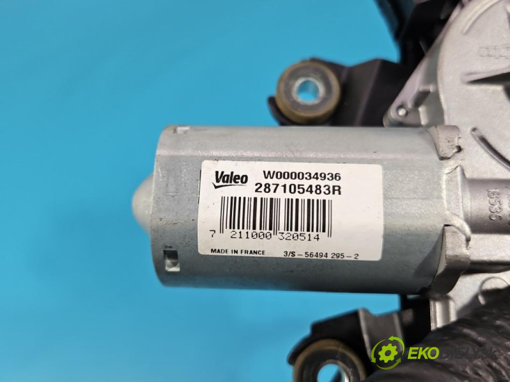 Renault Clio IV 2012-2020 1.2 16V 73 hp manual 54 kW 1149 cm3 5- motor stěrače zadní 287105483R