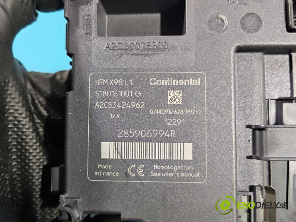 Renault Clio IV 2012-2020 1.2 16V 73 hp manual 54 kW 1149 cm3 5- Čtenář: kárt 285906994R