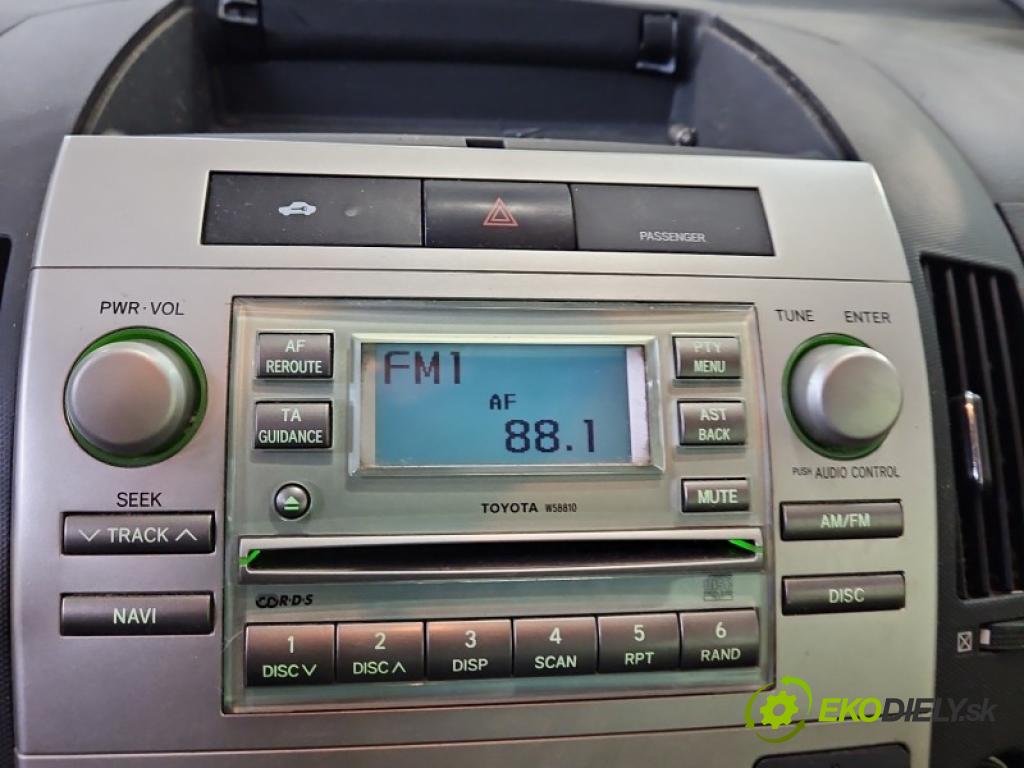Toyota Corolla Verso II 2004-2009 1.8 vvti 1ZZ 129 hp manual 95 kW 1794 cm3 5- Radio továrna: 86120-0F010