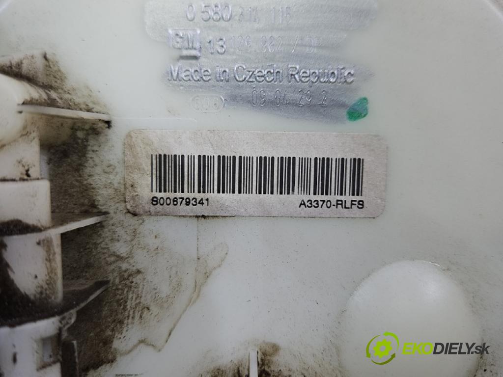 Opel Zafira B 2005-2014 1.6 16V 116 hp manual 85 kW 1598 cm3 5- čerpadlo paliva 0580314115