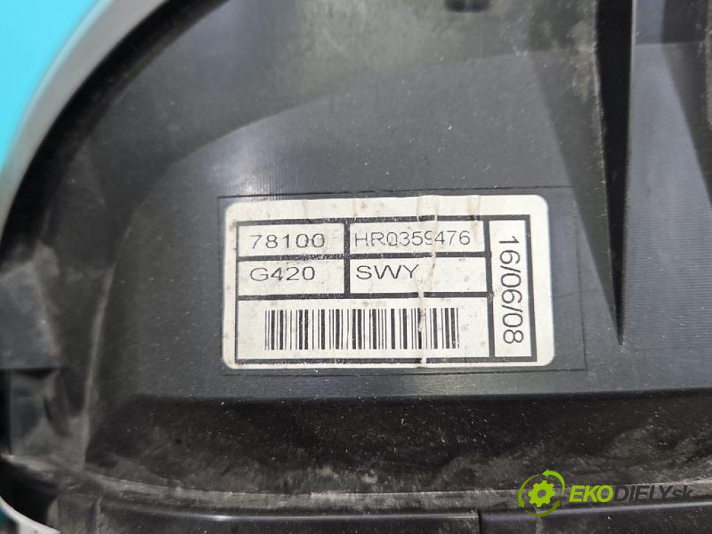Honda CR-V III 2006-2011 2.2 i-CTDi 140 hp manual 103 kW 2204 cm3 5- Přístrojová deska HR0359476 (Přístrojová deska)