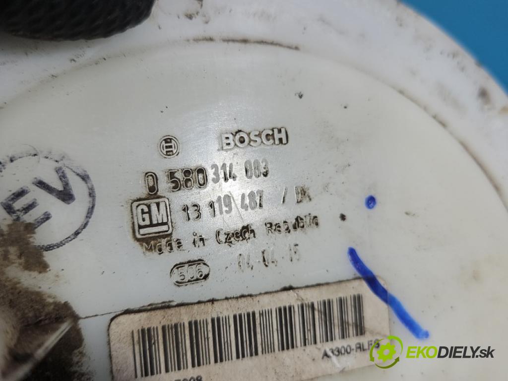 Opel Astra III 2004-2014 1.4 16v 90 hp manual 66 kW 1364 cm3 5- čerpadlo paliva 13119487