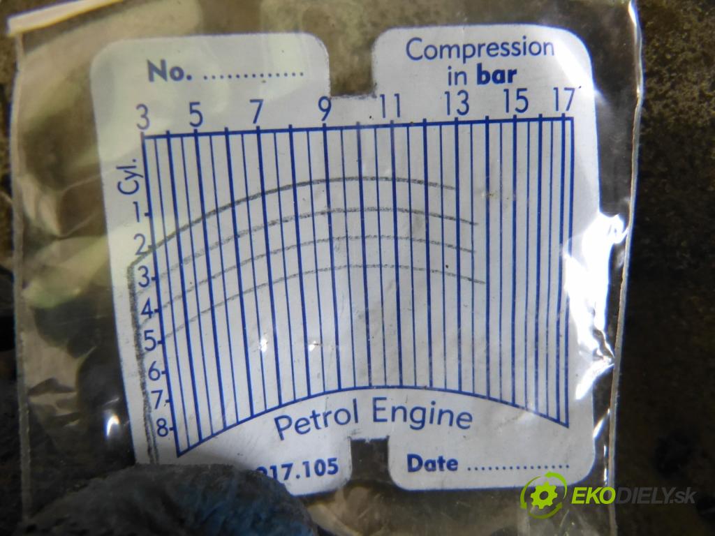 Seat Toledo I 1991-1998 1.6 8V 101 HP  74 kW 1600 cm3  Motor benz.