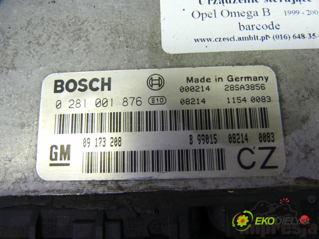 Opel Omega B 1994-2003 2.0 DTI 101 HP  74 kW 2000 cm3  Jednotka riadiaca