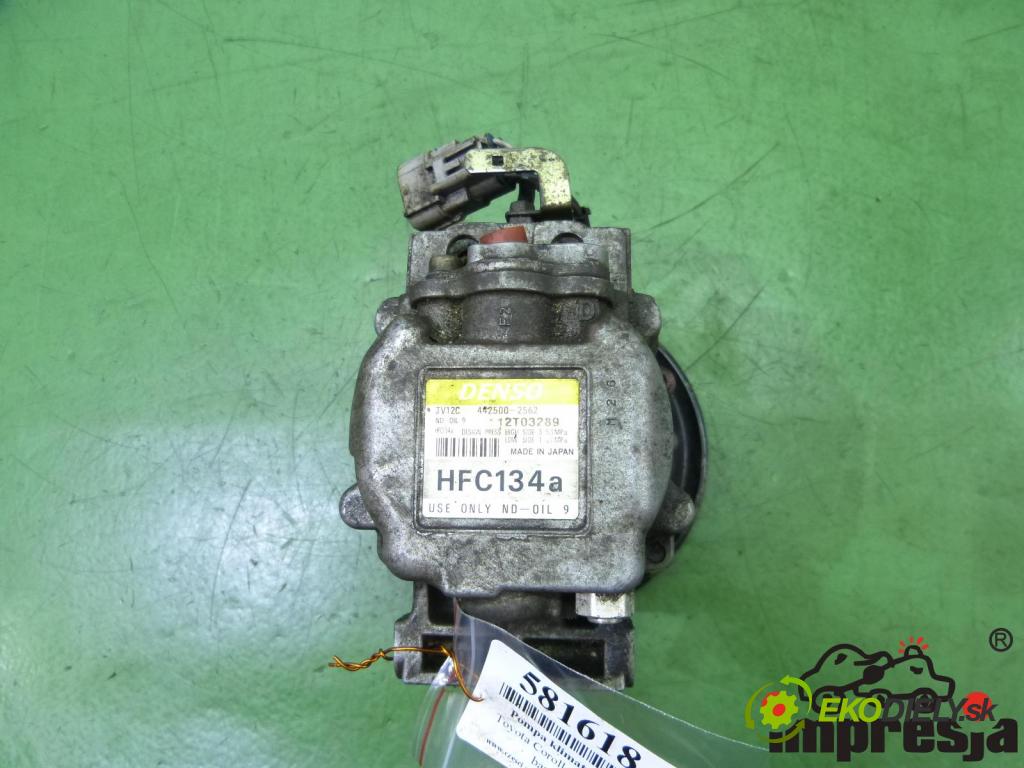 Toyota Corolla E11 1997-2002 1.3 16V 86 HP  63 kW 1300 cm3  Pumpa klimatizácie